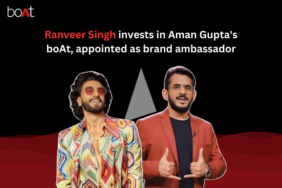 Ranveer Singh Invests in boAt, Becomes Brand Ambassador