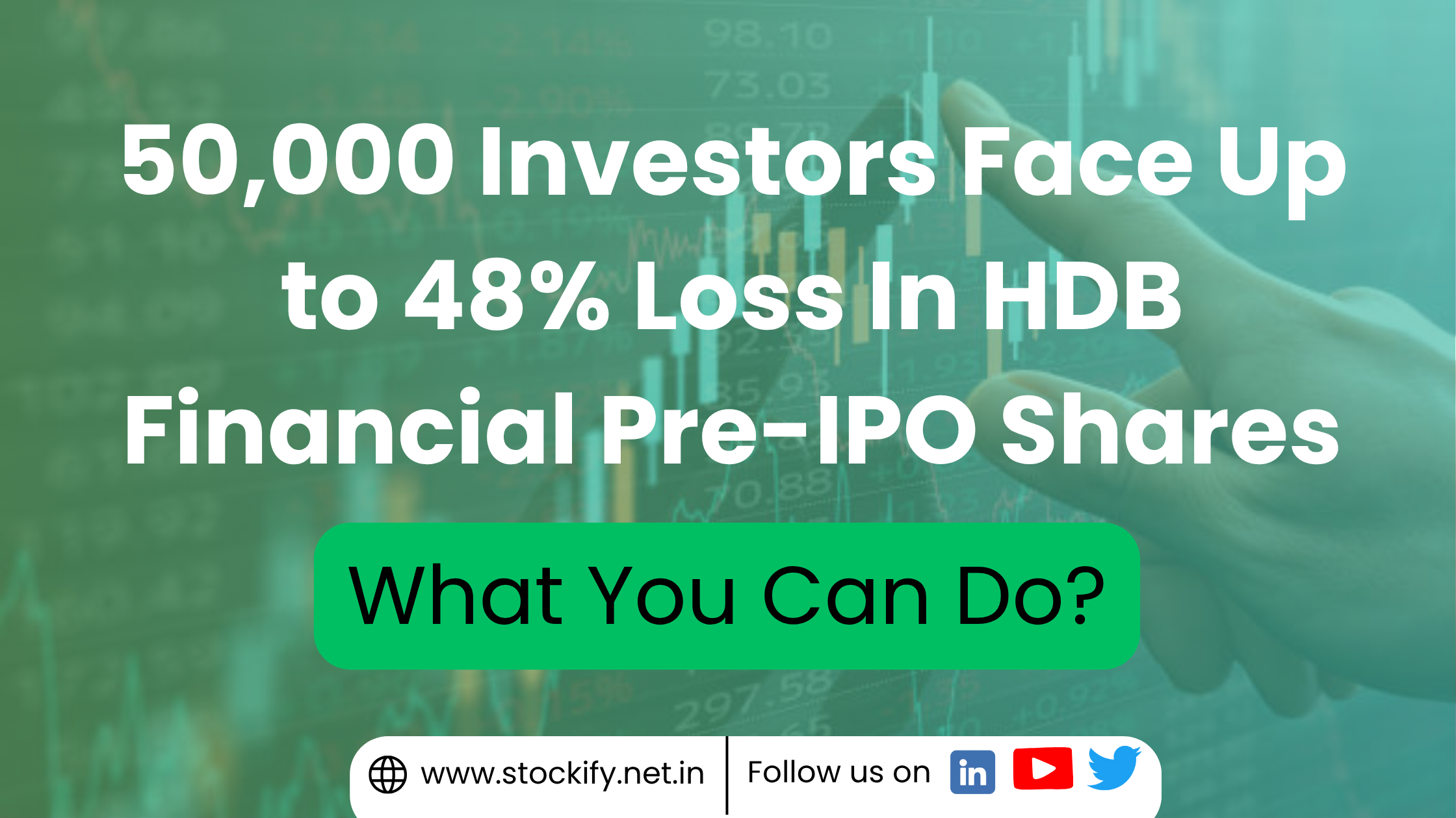 HDB Pre IPO Shares leaves 50K Investors With Up To 48% Loss
